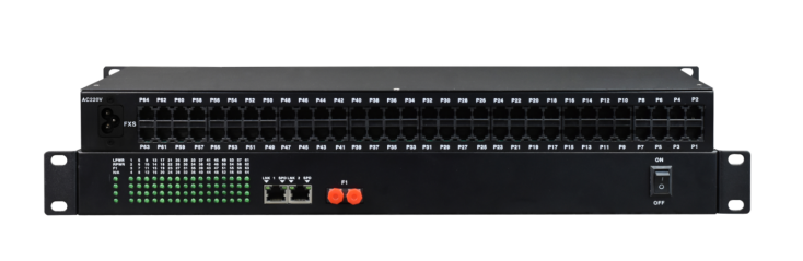乘達智能64路電話電話光端機